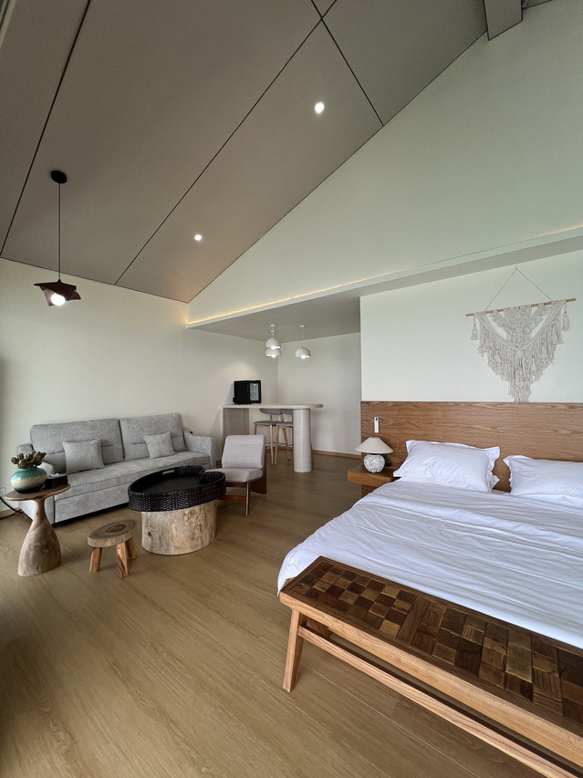 Inviting overwater bedroom at Sicily Hotel near Bum Bum Island