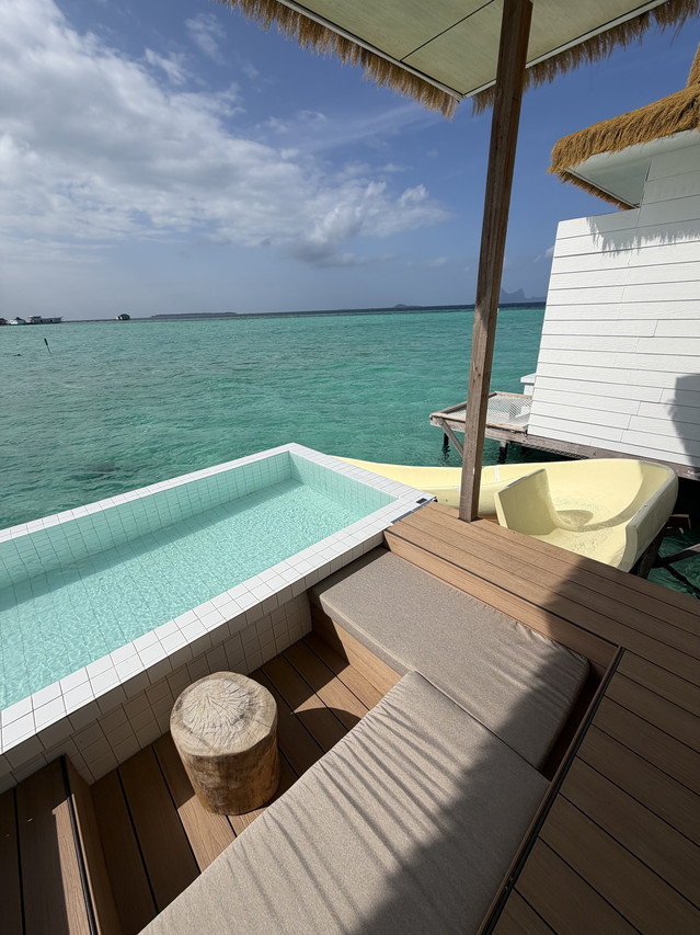 Private plunge pool at Sicily Hotel with sea views